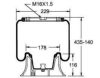 SCANI 001402423 Air Gaiter, pneumatic suspension axle lift